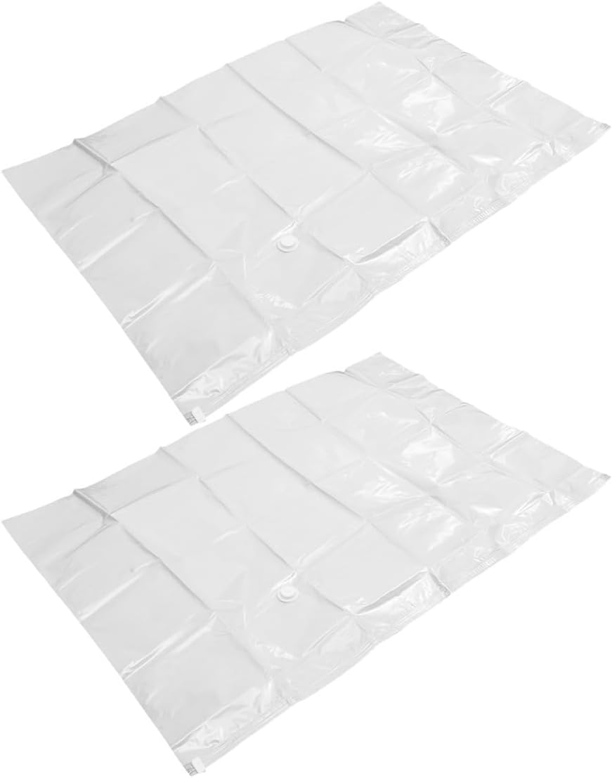 Cabilock 2pcs Mattress Vacuum Storage Bags Reusable Compression Bags for Saving Extra Thick Design for Clothes and Bedding Storage