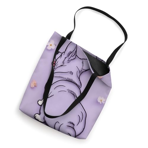 Bolsa Tote Purple Corgi Puppy Dog miniatura 2