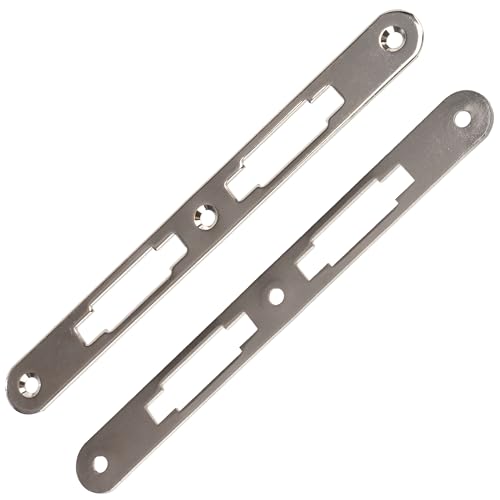 AERZETIX - C74746 - Juego de 2 cerraderos para cerradura de puerta 190mm - en acero - carpintería fijación montante montaje ferretería cerrojo portón marco
