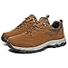 NIGXWNS Men's Walking Hiking Shoes Outdoor Sports Climbing Trekking Walking Shoes Lace-up Non-Slip Breathable Low-Top Fashion Sneakers Brown