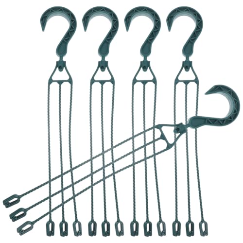 Parliky 5pcs Hanging Basin Basin Hook Basket Extender Chain Hanging Planter Holder Bird Feeder Hanging Chain Planters for Plants Portable Flowerpot Hook The Chain Plastic Bonsai to Rotate