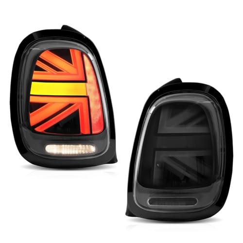 Feux arrière pour Mini Cooper F55 F56 F57 de 2014 à 2019 look fumé noir