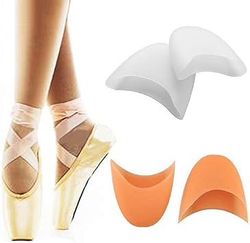 Baost 1Pair Professional Soft Ballet Pointe Silicone Gel Toe Caps Pads Ballet Slipper Ballet Pointe Shoes Dance Shoe Pads Ballet Pointe Shoe Pads for Girls Women Dancer