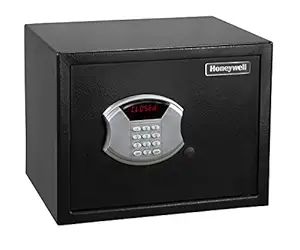 Honeywell Safes - 5103 Steel Security Safe with Hotel-Style Digital Lock/Electronic Safe Locker for Hotel/Home/Office, 0.83-Cubic Feet (Black-Medium)