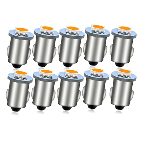 Ruiandsion 12V BA7S Bombillas LED Amarillas para Tablero Pack 10