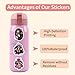55pcs Popular Jujutsu Anime Kaisen Stickers for Kids, Children's Hot Cartoon Sticker for Water Bottle,Laptop,Waterproof Vinyl Decals for Teens Girls Boys Party Supply Favor Decor(Colourful-B)