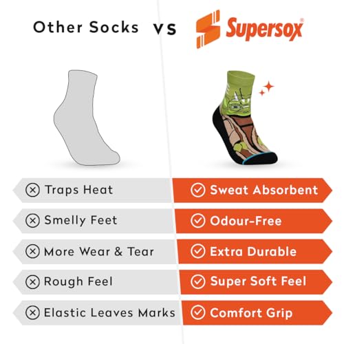 Image of Supersox Disney Star Wars Ankle Length Socks Collection for Men (Pack of 5)
