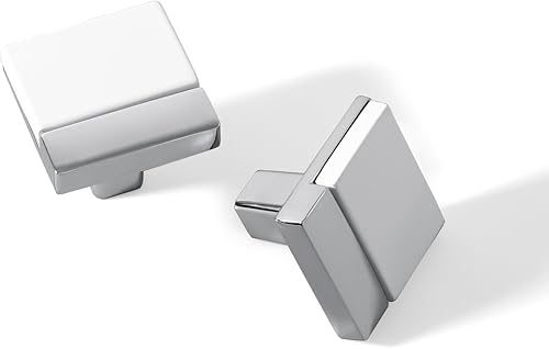 Miniatura 15 de Paquete de 2 tiradores de gabinete negros y plateados, manijas de gabinete de cocina, herrajes de gabinete de aleación de zinc, tiradores