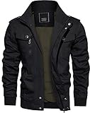 parka military look Herren Casual Cargo Jacke Leichte Baumwolljacke