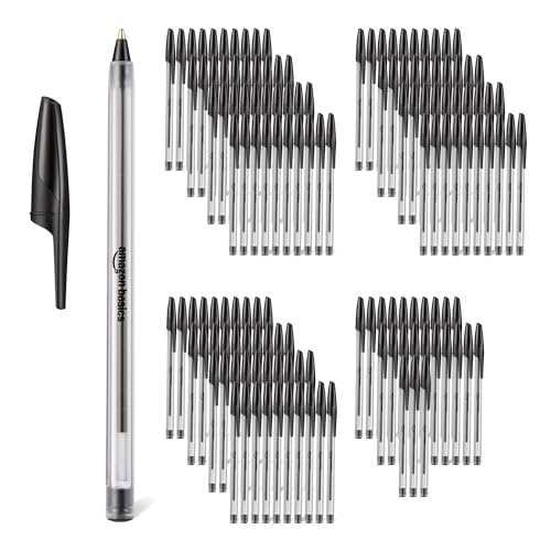 Image of Amazon Basics Ballpoint Pens, Medium Point 1.0mm, Black Ink, 144-Pack