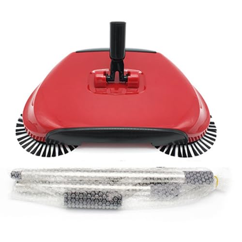 DAGLLGEW Barredora de alfombras Barredora de Piso Manual con rotación de 360 ​​​​° con Cepillo de Escoba de Pet Mano Robusta y Liviana para el hogar, Oficina, alfombras Bajas