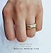 Tri color Intertwined rolling ring Three bands 3mm wide Half Round 14k solid gold eternity wedding band wide ring for men and women
