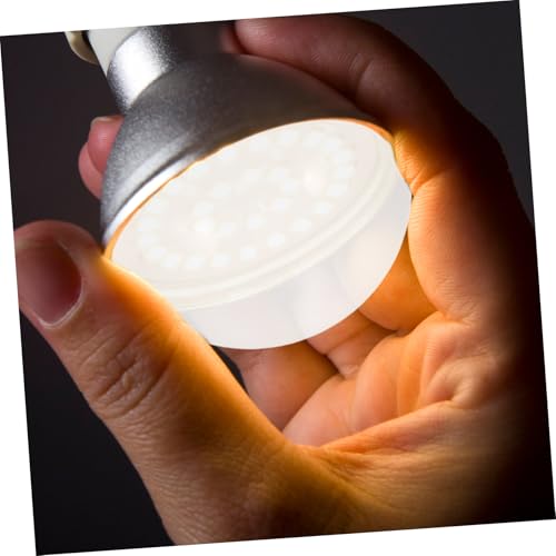 6 Piezas Cubiertas Difusoras Planas de PC para Lámparas de Techo Diseño Medio Redondo Fog Durable Accesorio de Iluminación para Candelabros Placas de Luz Blanca miniatura 6