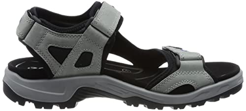 Ecco Mens Offroad 069564 Leather Textile Concrete Wild Dove Sandals 11-11.5 Us #TOP5