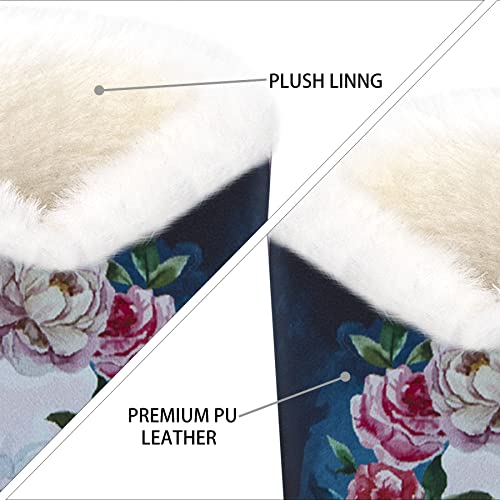 Image of Plush Fluffy Lined Anti-scratch Eyeglasses Holder Protective Glasses Stand Case