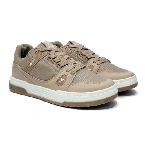 Image of YOHO Men's Sneakers Flo | Stylish & Comfortable | Low Top, Lace Up Casual Shoes for Man /Gents