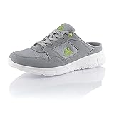  Fusskleidung® Damen Herren Clogs atmungsaktive Sabots leichte Gartenschuhe Hellgrau Weiß Grün EU 39