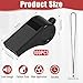 IANFAN 100 Pcs Coach Whistle with Lanyard, Plastic Emergency Whistle Bulk Loud Sound Sports Whistles for Referees Coaches Emergencies Athletes Training Outdoor Sports