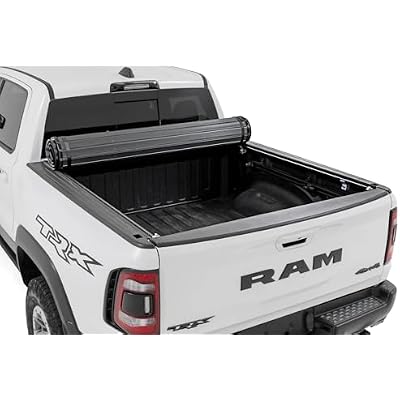 Rough Country Hard Roll-Up Tonneau Cover for Ram 1500 (2019-2026) & TRX (2021-2024) - Aluminum Truck Bed Cover, Fits 5'7 Bed