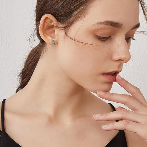 Mushroom Earrings 925 Sterling Silver Moss Agate Mushroom Stud Earrings Mushroom Jewelry Gifts for Women Birthday Anniversary3