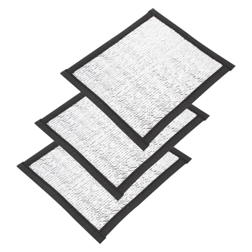 WEKADRIN 3個 爬虫類用保温パッド 断熱反射フィルム採用 自己発熱テラリウムヒーター 亀 ヘビ対応 冬季用暖房マット 小動物用