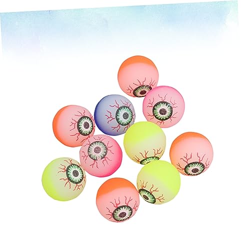 MERRYHAPY 24 Pçs Bola De Salto Para Crianças Brinquedos De Globo Ocular Assustador Halloween Globos