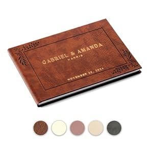 Promotpersonalizedweddingguestbookeleganthardcoverguestbookforweddingreceptionbridalandbabyshowerbirthdayweddingbooksgueststosigncustomembossedtextwithgoldmetallicfoil Urban Country Home Decor Promot personalized wedding guest book elegant hardcover guestbook for wedding reception bridal and baby shower birthday wedding books guests to sign custom embossed text with gold metallic foil urban country home decor