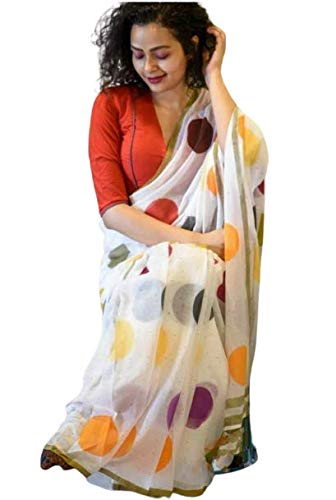 Malmal Cotton Linen Saree 