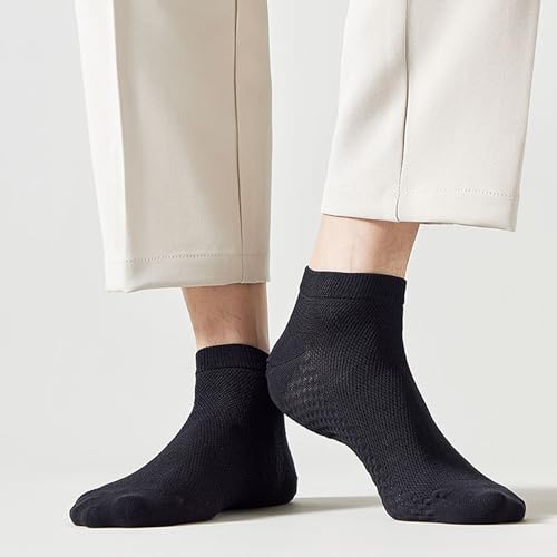 Mens Ankle Trainer Socks - 6 Pairs Summer Thin Breathable Causal Low Cut Socks3