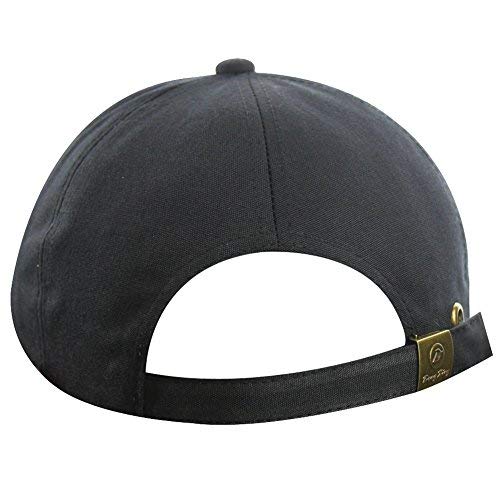 Men's Spring Summer Cotton Canvas Long Brim Peaked Running Sun Baseball Cap Hat Black #TOP4