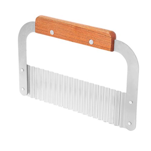 Preisvergleich Produktbild Lunji Pommesschneider, Edelstahl, gewellt, für Kartoffeln