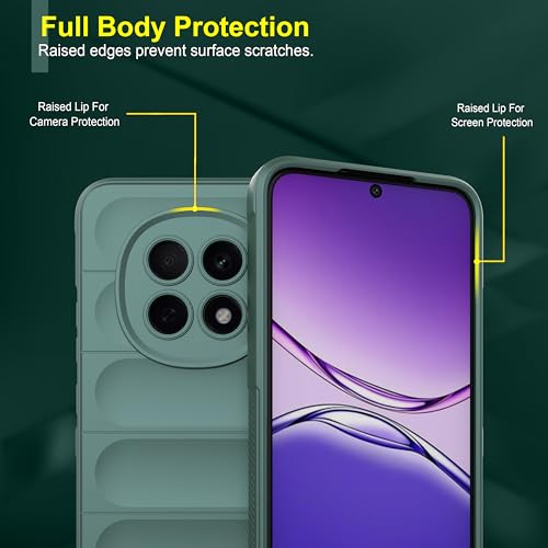 Image of Zapcase Back Case Cover for Oppo F29 Pro 5G | Compatible for Oppo F29 Pro 5G Back Cover | Liquid Silicon Magic Case with Camera Protection | Dark Green