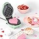 Petra 5 in 1 Waffeleisen – Saisonale Snackmaschine, 5 austauschbare Teller, Classic, Ostern, Valentinstag, Halloween & Weihnachten Teller, Antihaftbeschichtung, Cool-Touch-Gehäuse, 550W, PT6220GRVDE