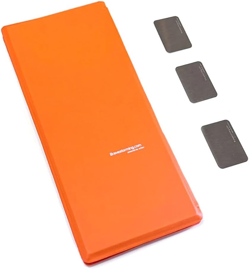 MoverPad, Magnetic Memo Brick Organizer Art Supplies for School, Parenting, Office Projects and Presentations (Memo Brick not Included) (Orange)