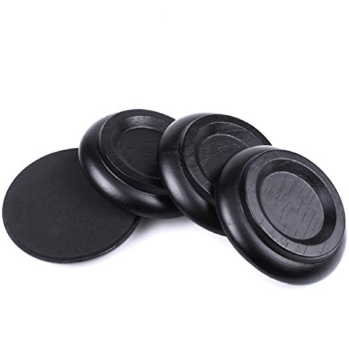 Piano Caster Cups for Upright Piano,Wood Caster Cups Piano Leg Floor Protectors with Non-Slip