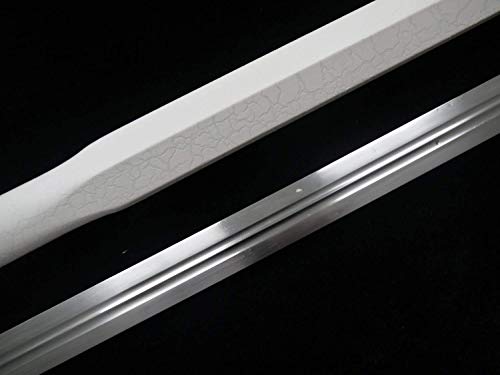 Chinese Sword,Han Jian,Medium Carbon Steel Blade,White Leather Paint Scabbard #TOP4
