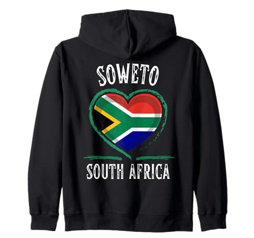 South Africa Flag Heart Soweto City Sudadera con Capucha