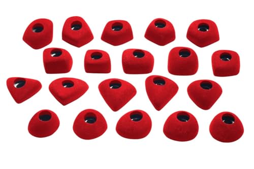 Prises Ocun FOOTHOLDS rouge avec 1 boulon de fixation pour escalade