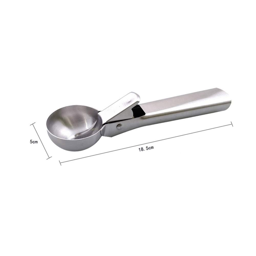 Cuillères À Glace Cuillères À Glace Piles en Acier Inoxydable Cuillère Antiadhésive pour Fruits Ustensiles De Cuisine pour Gâteau À La Maison