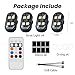 4PCS Wireless LED Strobe Lights with Remote Control, RGB 8 Colors Multifunction, USB Charging Waterproof Anti-Collision Tail Warning Mini Light for Car Motorcycle Trucks Bike Drone Aircraft (4)