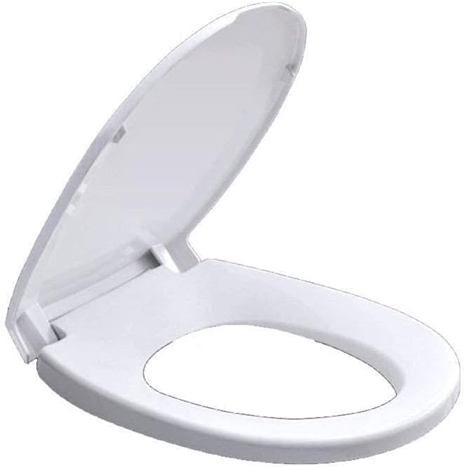 Toilet seat Cover Toilet Seat, Mute Toilet Lid Cover Cover V/Us Quick Disassembly Top Mounted Soft Slow Close Bathroom,White,White,U