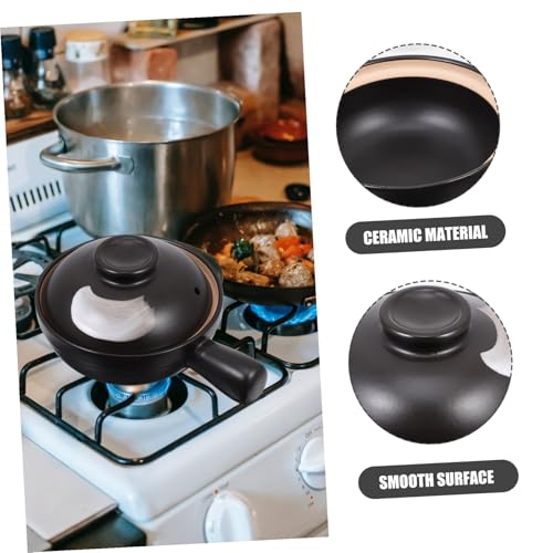 Casserole en céramique noire design solide esthétique minimaliste - 4
