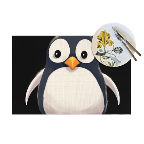 Set de table pingouin pour fête de mariage et dîner de fête convivial - 6