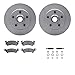 Dynamic Friction Company Front Geospec Brake Rotors with 5000 Advanced Brake Pads includes Hardware 4512-48086
