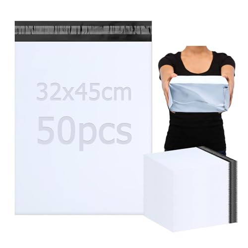 PDKKFF 50 Pcs 32x45cm Bolsas Envio Vinted Grande, Bolsas para Envíos, Sobres Envios Vinted, Impermeable Opacas Autoadhesivas Paquetes para Enviar Ropa, Calzado, Accesorios, etc