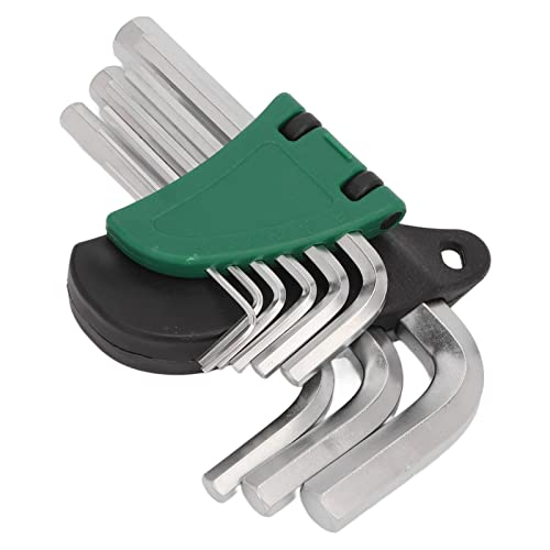 Jeu de Clés pour Machine à Tatouer 2 Têtes 9 Pièces 1,5-10 Mm en Acier Inoxydable pour Réparation Cover
