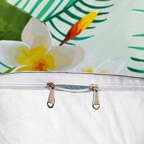 Housse de couette toucan et parure de lit double douce tropicale - 7