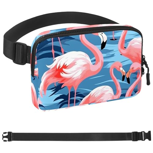 Sac banane flamant rose course à pied ceinture sport sangle réglable