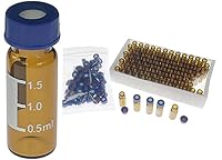 MUHWA HPLC-Probengläser, 2 ml, 9-mm-Schraubgewinde, Klarglas, 100 Stück