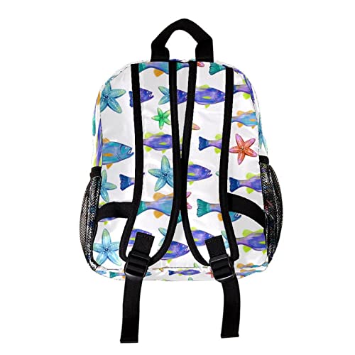 Sac à dos pour garçons poisson aquarelle 30 cm - 2
